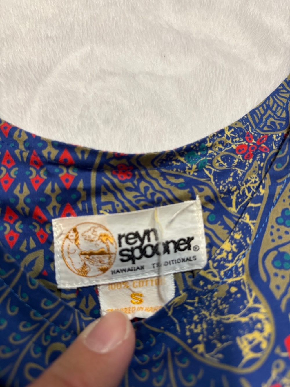 reyn spooner Navy Paisley Hawaiian Tie-Waist Maxi Dress - Picture 4 of 10